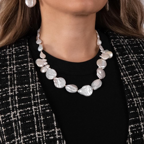 Колье Lanzerotti, Splendore, с жемчугом, LZ-24.08-354 белый фото 2