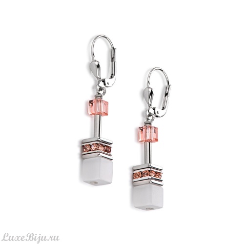 Серьги Coeur de Lion Multicolor Pastel-Rose 2838/20-1923