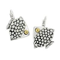 Серьги TARATATA, Sushi, с цветной смолой и стеклянными бусинами, TT-T25-06721-104 синий