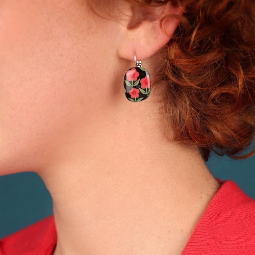 Серьги TARATATA, Gomme, с цветной смолой и узорами, TT-W25-03726-105 розовый фото 2