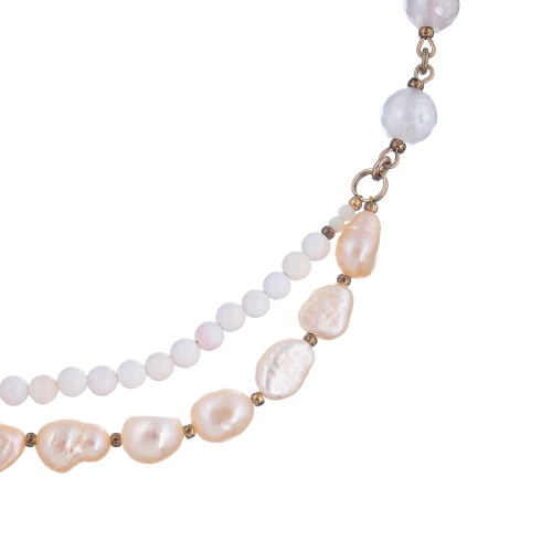 Колье Lanzerotti, Pesca, кварц, раковина, жемчуг, LZ-24.05-246 розовый фото 2