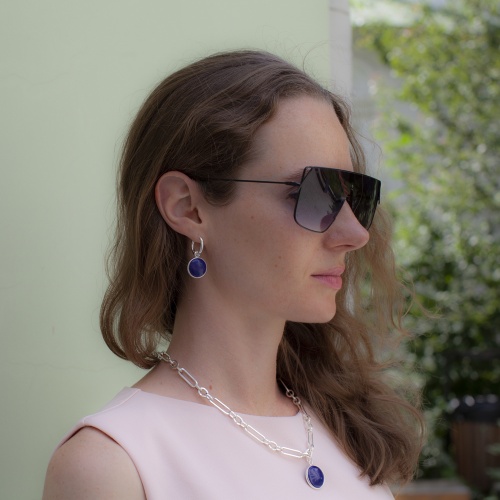 Серьги Fiore Luna NATURAL LAPIS, LE1116 BL/S фото 4