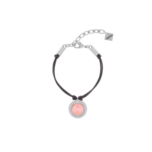 Браслет VIDDA, Sweet, кожаный, с кристаллом Swarovski, VD24.1-01866 розовый
