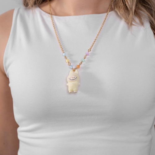 Колье Lanzerotti, Hello babe!, с селенитом и подвеской-игрушкой, LZ-25.07-199 золотистый фото 3