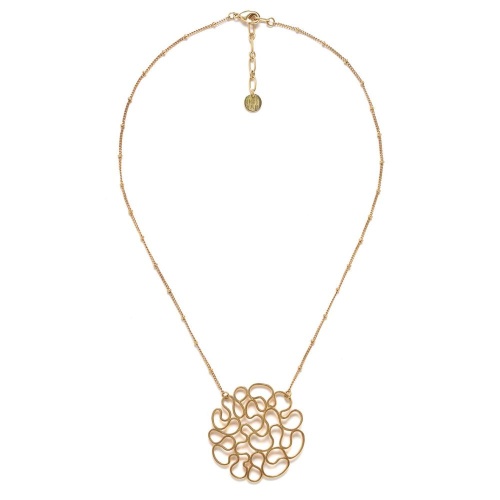 Колье ORI TAO, Toscane, с ажурной подвеской, OT24.1-15-31660 золотистый