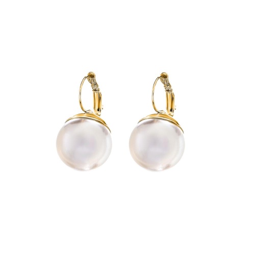 Серьги Moon Paris, Ringo, с жемчужной бусиной, MR-26.01-032 золотистый