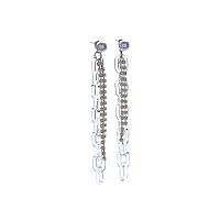 Серьги Moon Paris, Bohemia, с жемчугом, звеньями и кристаллами, MB-21.11-021 золотистый