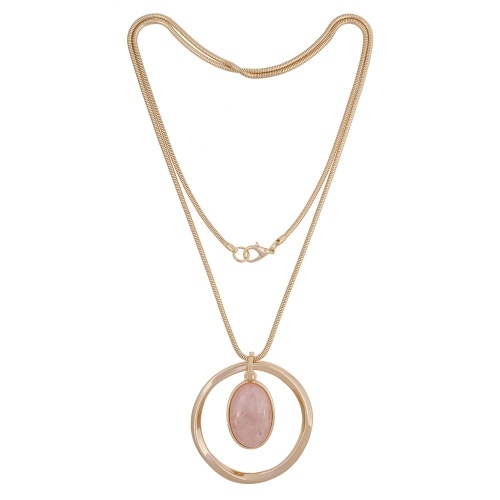 Колье Fiore Luna ROSE QUARTZ, LN5131R/RG