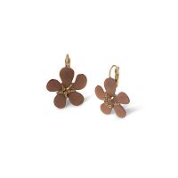Серьги Nature Bijoux, Belle de nuit, с цветком из перламутра, NB26.2-12-90847 коричневый