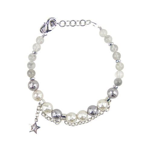 Браслет Lanzerotti, Gelido, с агатом и перламутром, LZ-25.02-023 серый