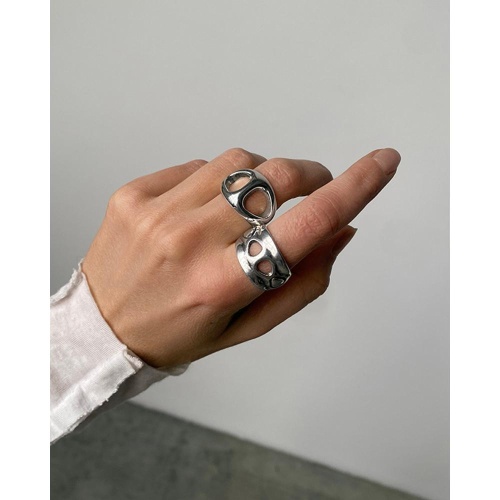 Кольцо Ciclon, Coral, металл, CN-251503 серебристый, 18 фото 3