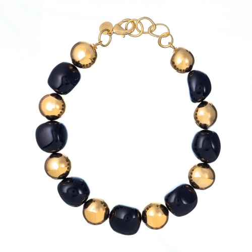 Колье Francesca Bianchi, с эмалью, FB25.2-GC9 черный