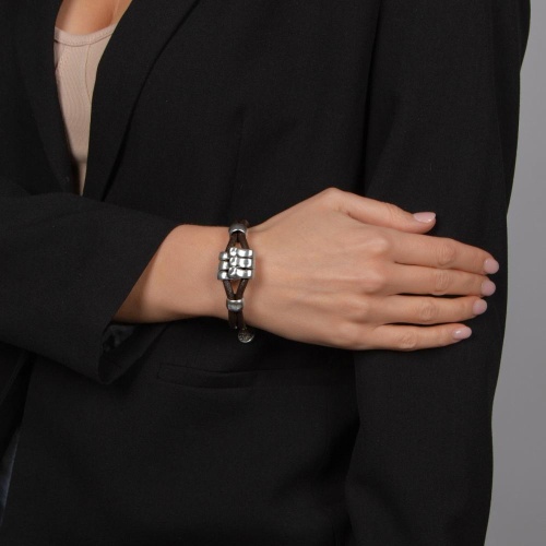 Браслет Tra-la-ra, Aire, кожаный, TLR24-238P006 коричневый фото 2