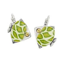 Серьги TARATATA, Sushi, с цветной смолой и стеклянными бусинами, TT-T25-06722-107 зеленый