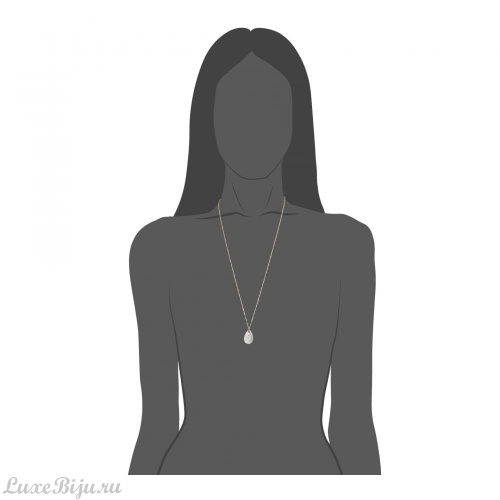 Колье Moon Paris, цепь,золот.,подвеска, Mo-1810-241 белый фото 2