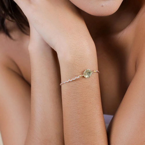 Браслет Franck Herval, Layla, текстиль, FH25.1-13-72980 золотистый фото 5