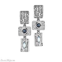 Серьги Boccadamo Egiza Silver Blue XOR479 BL/S