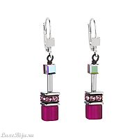Серьги Coeur de Lion Pink-Grey 4014/20-0412