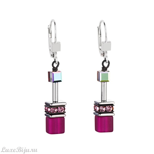 Серьги Coeur de Lion Pink-Grey 4014/20-0412