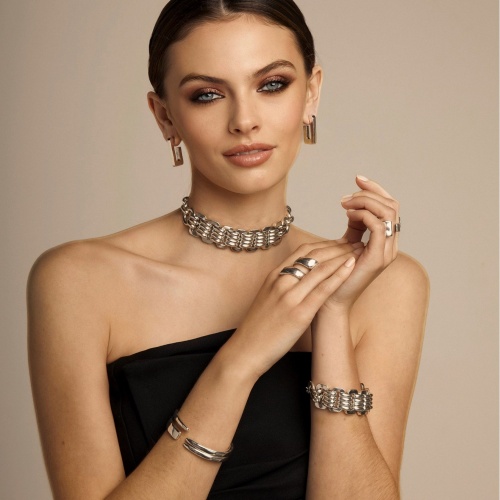 Колье VIDDA, Powerful, металл, VD23-01695 серебристый фото 4