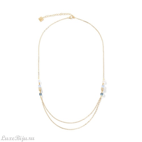 Колье Coeur de Lion Gold-Blue 5064/10-0716