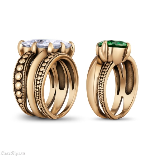 Кольцо Fiore di Firenze AN0588-0434-2PT SMERALDO фото 3