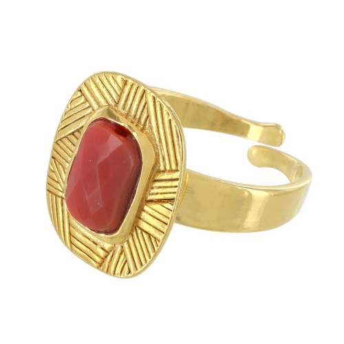 Кольцо TARATATA, Joyeuse, разъемное, со стеклянной бусиной, TT-H24-11419-205 розовый фото 2