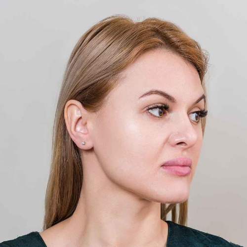 Пусеты Fiore Luna WHITE, AE03187-4A BW/S фото 2