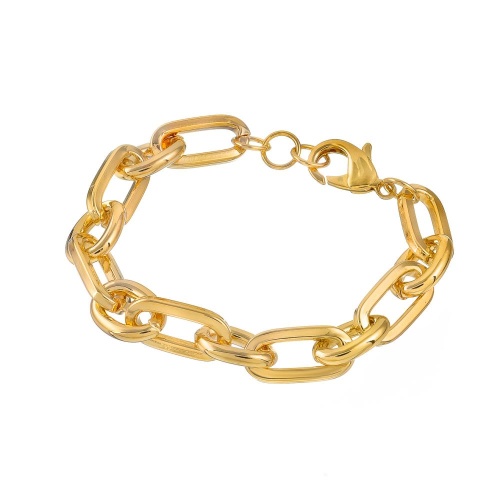 Браслет Moon Paris, Ringo, со звеньями разных форм, MR-26.01-044 золотистый