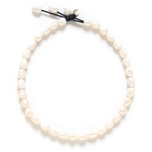Колье Nature Bijoux, Moonlight, с жемчугом и кожей, NB26.2-15CP43133 белый