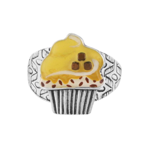 Кольцо TARATATA, Chapardeuse, разъемное, с цветной смолой и бусинами, TT-H24-07413-10Y желтый фото 2