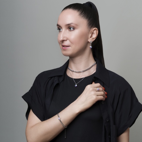 Серьги Fiore Luna AB, A2401SW-E01.25 BW/S фото 4