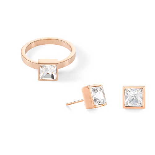 Кольцо Coeur de Lion Brilliant Square Rose Gold, 0500/40-1822 58 фото 8