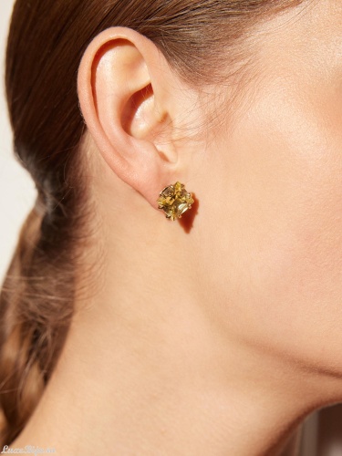 Серьги пусеты Fiore di Firenze OR1606 GIALLO PICCOLO фото 2