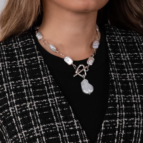 Колье Lanzerotti, Splendore, с жемчугом, LZ-24.08-348 белый фото 3