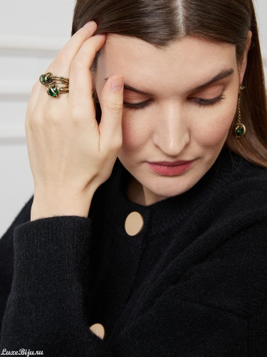 Кольцо Fiore di Firenze AN0948 SMERALDO фото 4