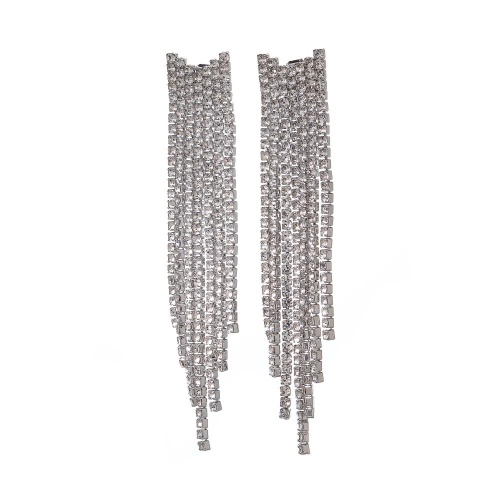 Серьги Moon Paris, Bohemia, удлиненные, с кристаллами, MB-24.05-002 серебристый