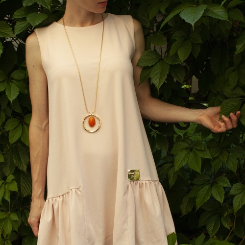 Колье Fiore Luna ORANGE OPAL, LN5140 R/G фото 4