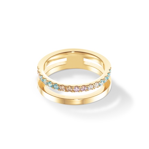 Кольцо Coeur de Lion Multicolour Pastel Gold, 0136/40-1590 60 фото 8