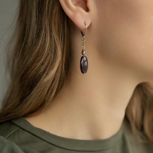 Серьги Lanzerotti, Elisir, с турмалином и гематитом, LZ-25.10-308 коричневый фото 2