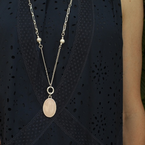 Колье Fiore Luna ROSE QUARTZ, LN5154 R/S фото 4