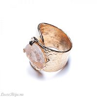 Кольцо Estrosia, капелька, ES-ANG19A розовый, 18