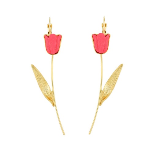 Серьги TARATATA, Fanfan, с декоративным элементом из смолы, TT-T26-12744-205 розовый