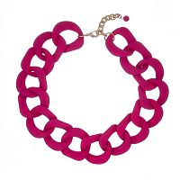 Колье Moon Paris, Lorian, со звеньями из каучука, ML-24.03-004 розовый