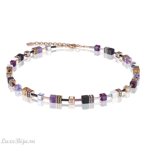 Колье Coeur de Lion Lilac-Beige 4905/10-0836