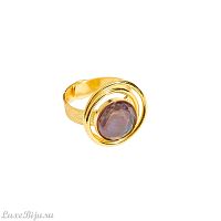 Кольцо Catherine Bijoux, Handmade crystal, разъемное, с кристаллом, CB26.1-5564DG фиолетовый