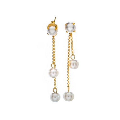Серьги Catherine Bijoux, Orchid, с жемчугом, CB26.1-5628G белый