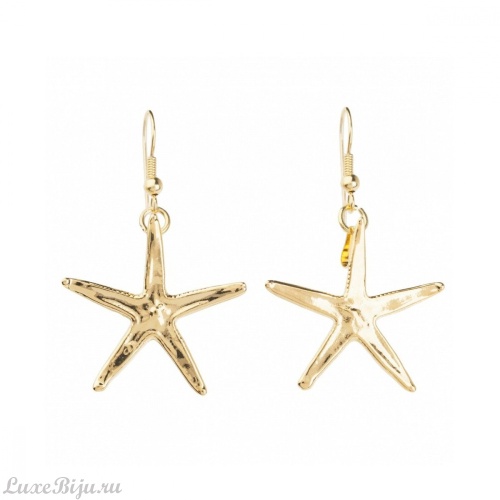 Серьги Ester Bijoux Морская Звезда LF9C-G BR