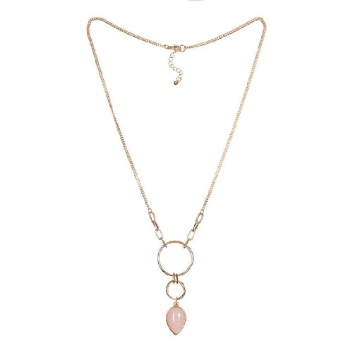 Колье Fiore Luna ROSE QUARTZ, LN3171-4 R/G