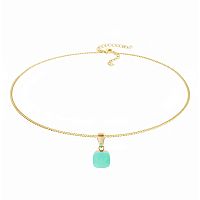 Колье Qudo FIRENZE (G) Light Palace Green Opal, 107001/48-4510